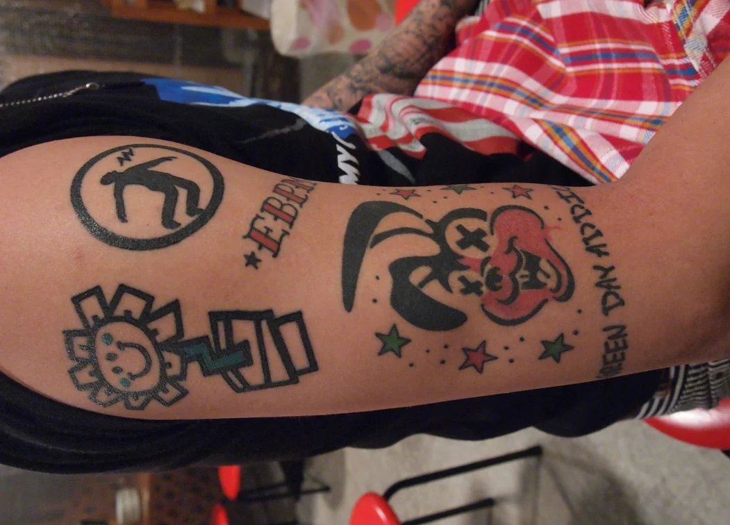 Kerplunk Flower Tattoo