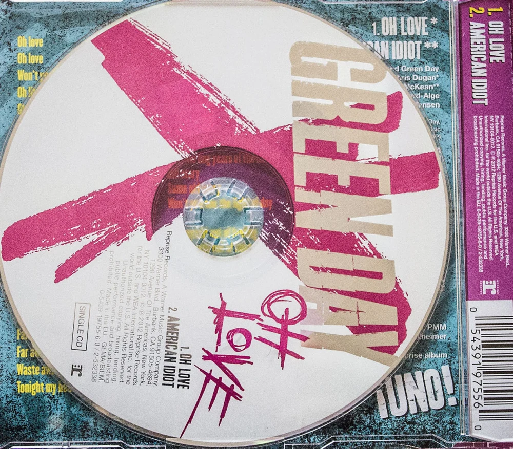 Oh Love EU single - CD in case