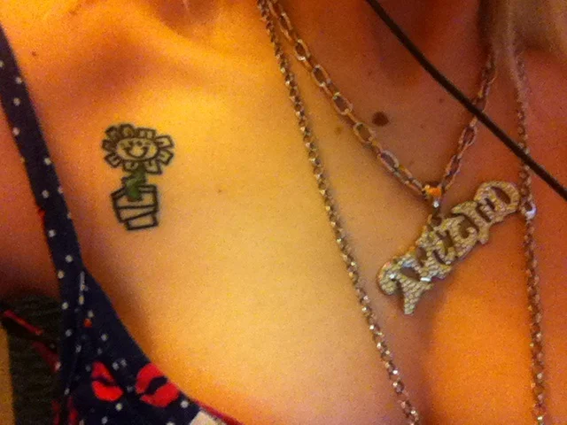 Kerplunk Flower Tattoo