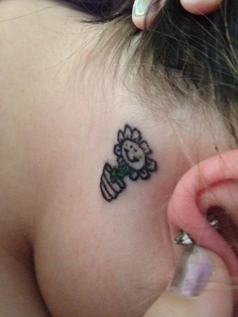 Kerplunk Flower Tattoo
