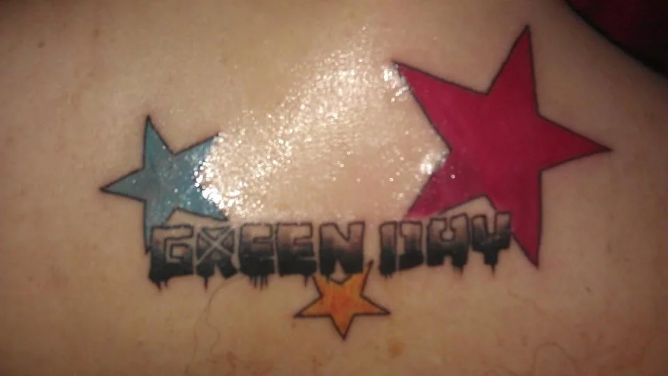 Green Day Stars Tattoo