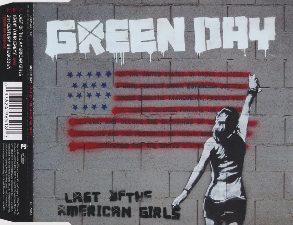 Last of the American Girls EU single - front cover
