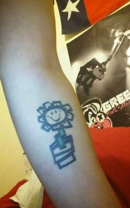 Kerplunk Flower Tattoo