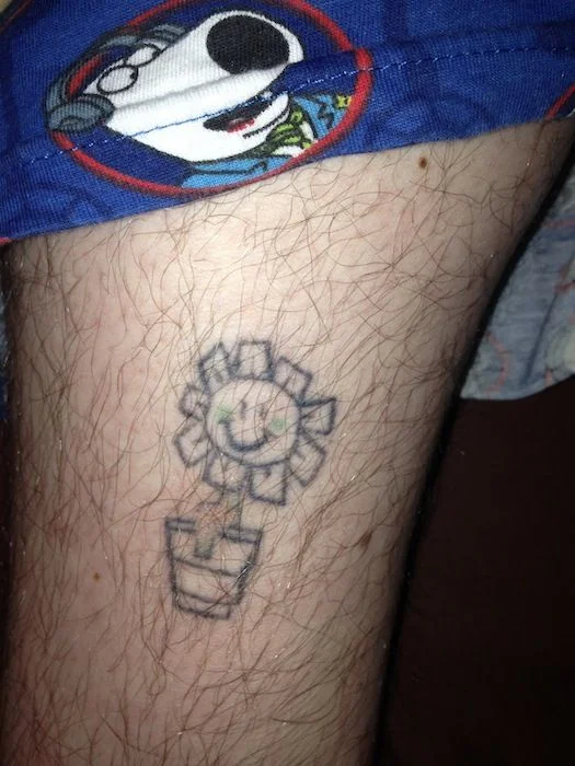 Kerplunk Flower Tattoo