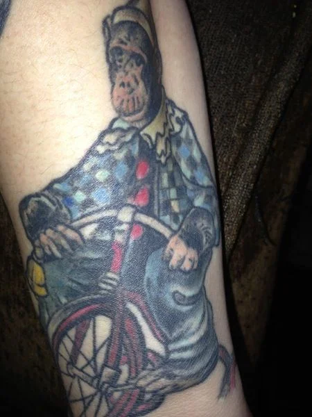 Clown Monkey Tattoo