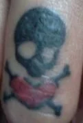 Skull and Heart Tattoo