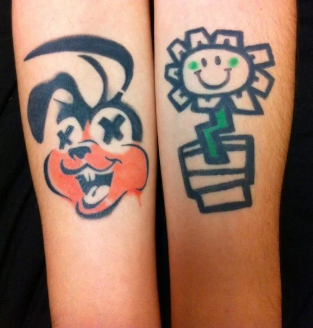 Kerplunk Flower Tattoo
