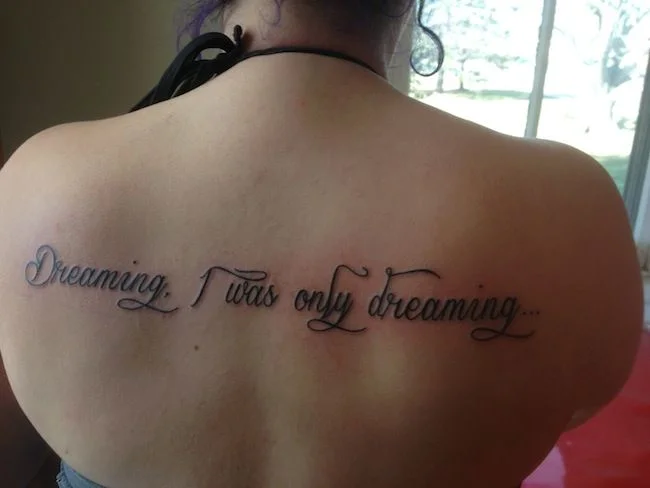 Before the Lobotomy Lyric Tattoo