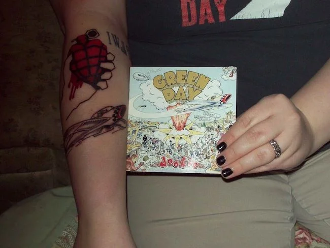 American Idiot Heart Grenade Tattoo