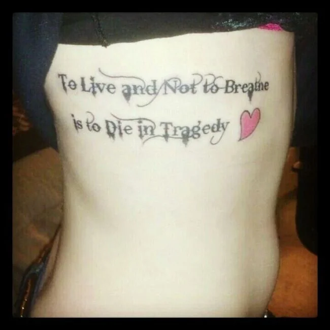 Green Day Lyric Tattoo
