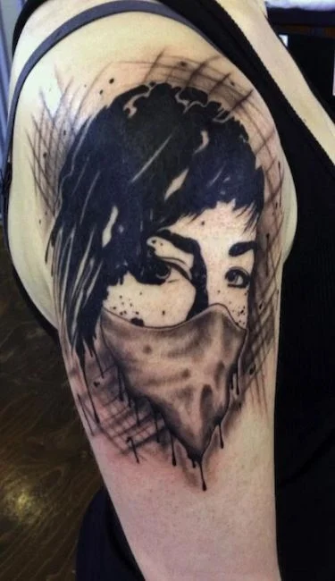 Last of the American Girls Portrait Tattoo