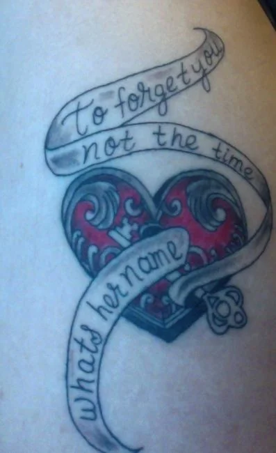 Whatsername Text Tattoo