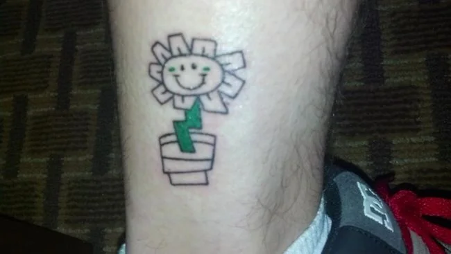Kerplunk Flower Tattoo