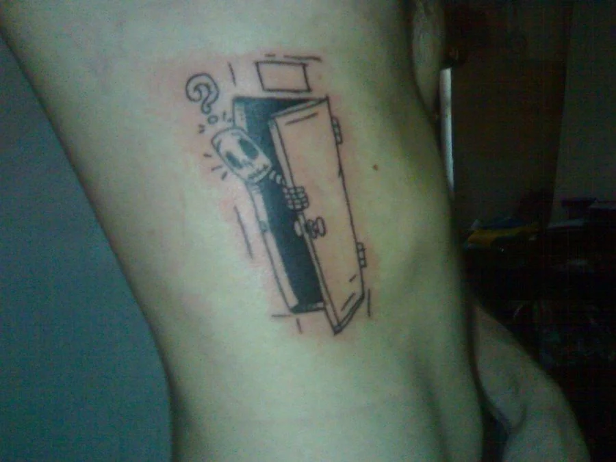 Skeleton Door Tattoo