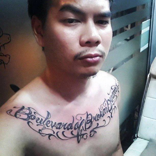 Boulevard of Broken Dreams Lyric Tattoo
