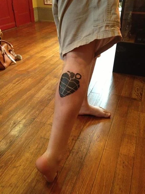 American Idiot Heart Grenade Tattoo