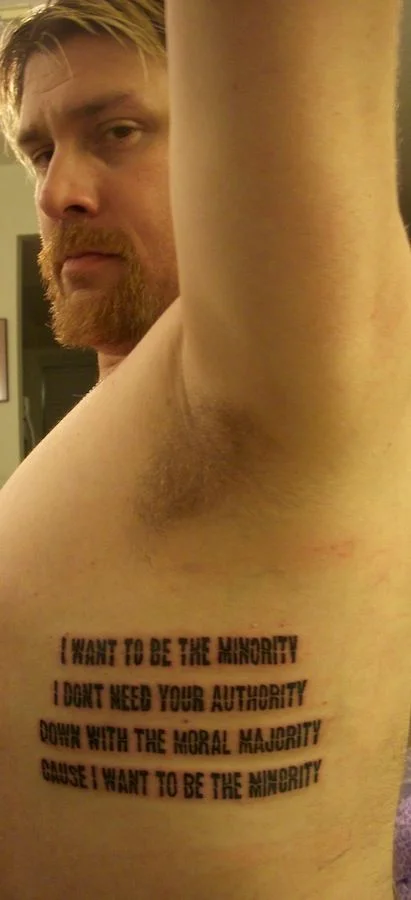 Minority Lyric Tattoo