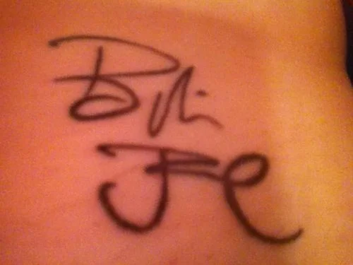 Billie Joe Signature Tattoo
