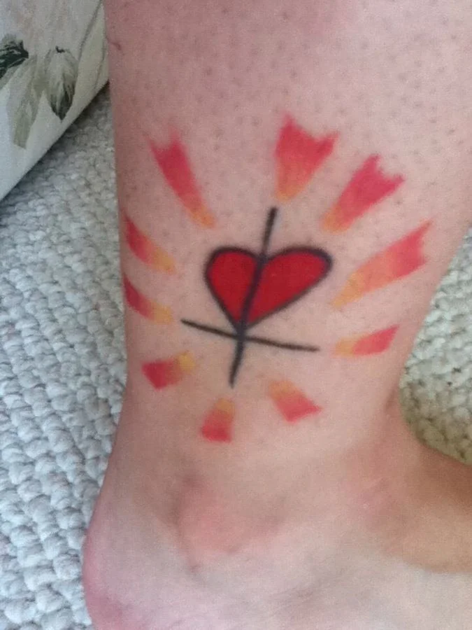 St. Jimmy Heart Tattoo