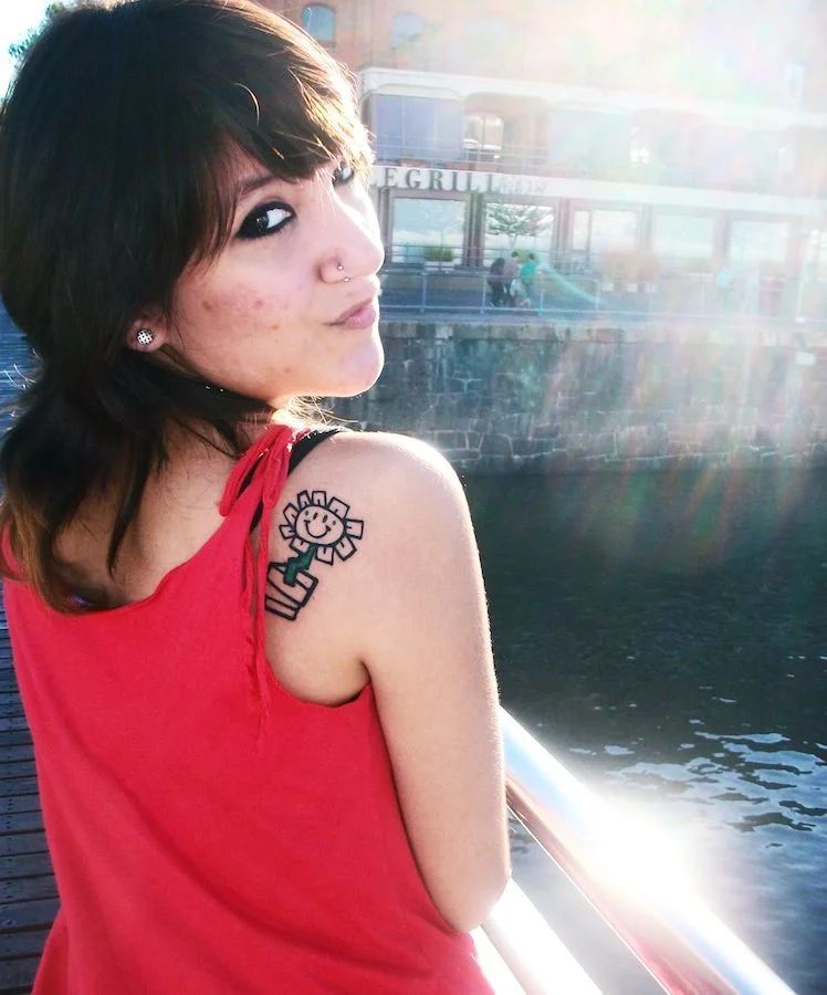 Kerplunk Flower Tattoo