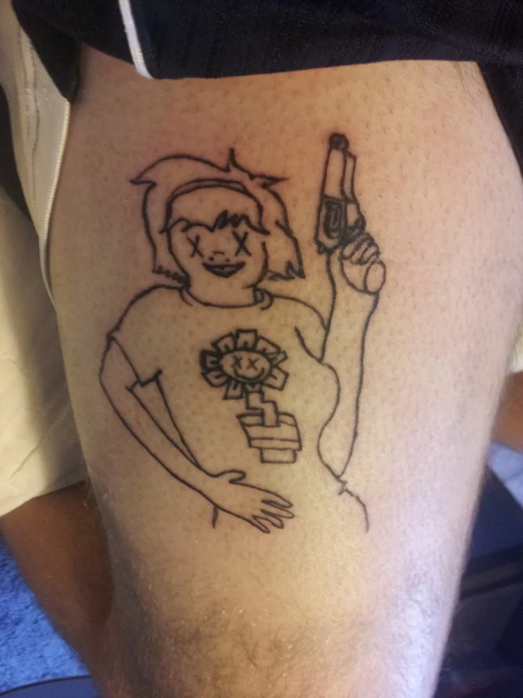 Kerplunk Girl Logo Tattoo