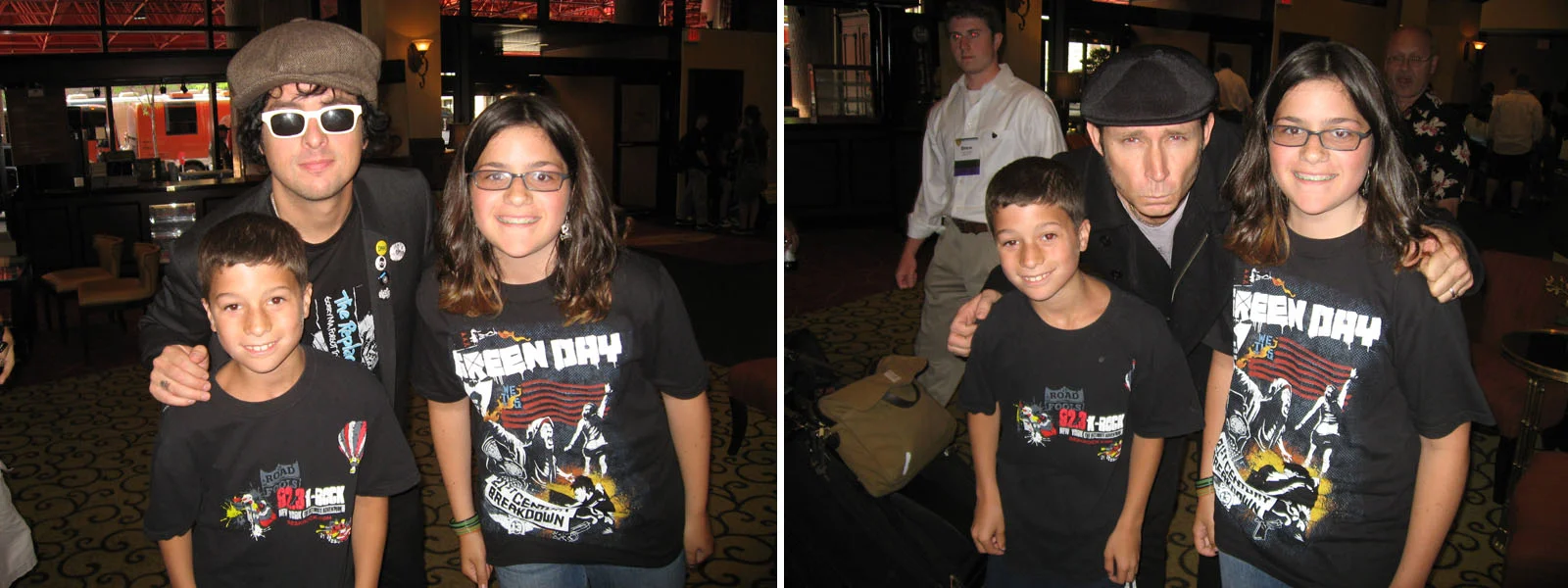 Ava and Leo with Green Day