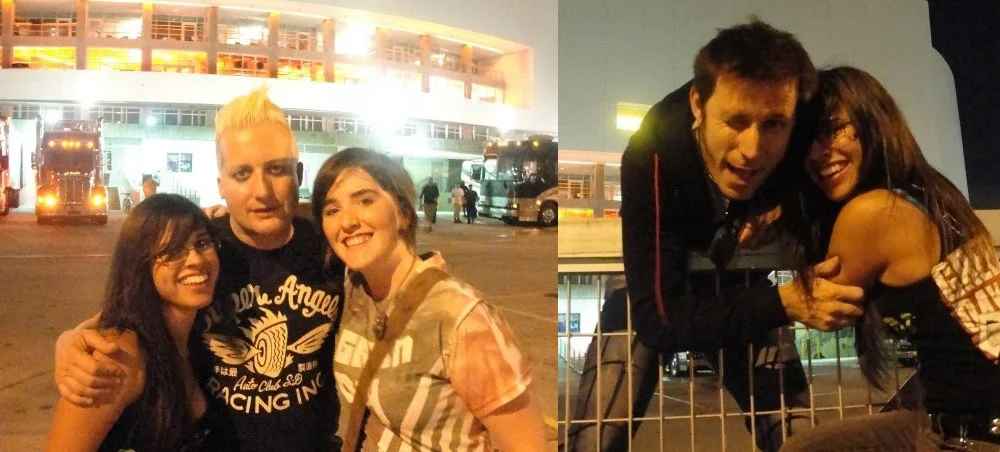 Rachel and Maddy with Green Day