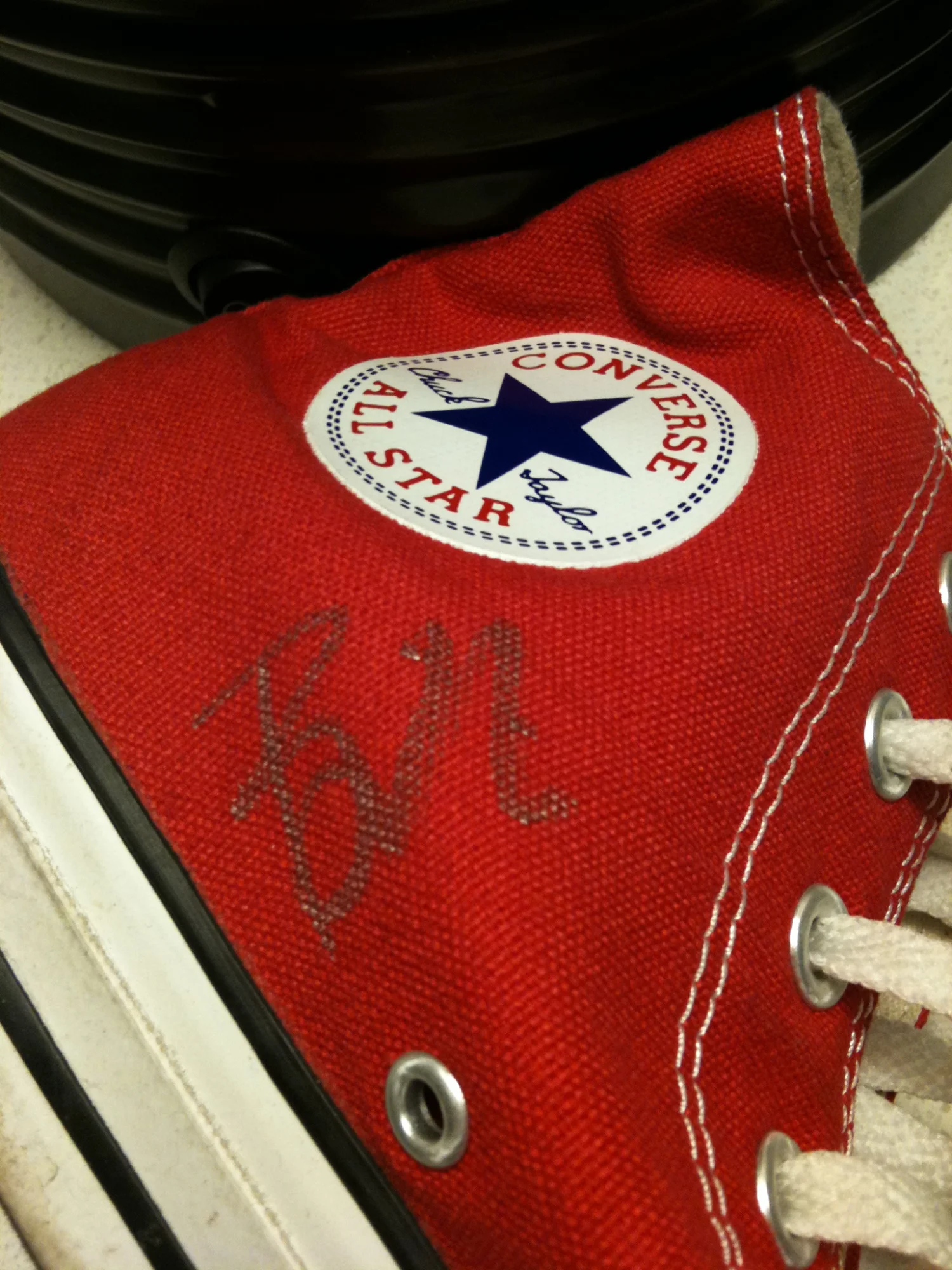Autographed Billie Joe Converse