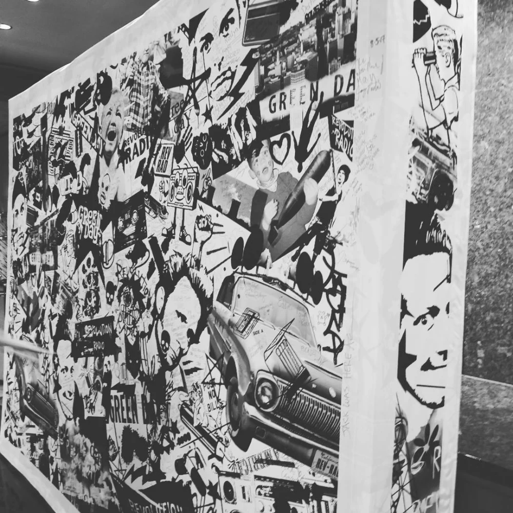 Original Revolution Radio art by Frank Maddocks