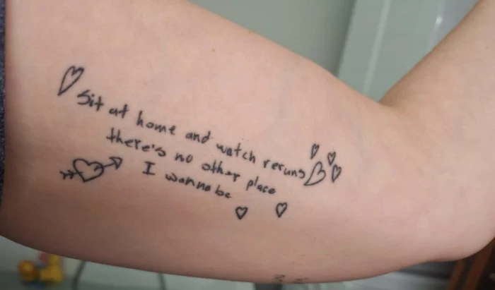 Bobby Sox Lyrics Tattoo
