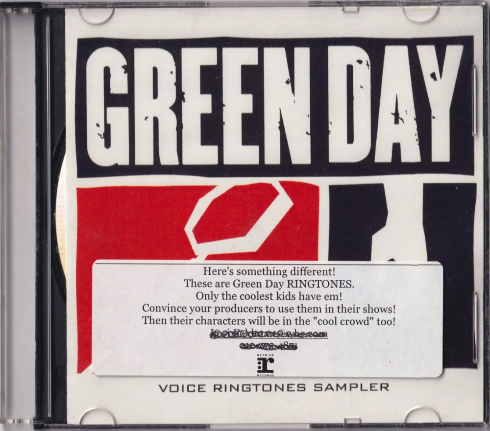 Green Day Voice Ringtone Sampler - case with sticker