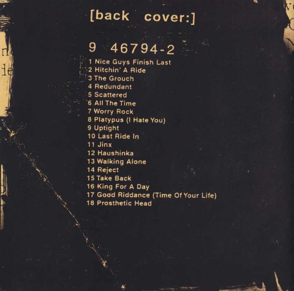Nimrod - back of booklet