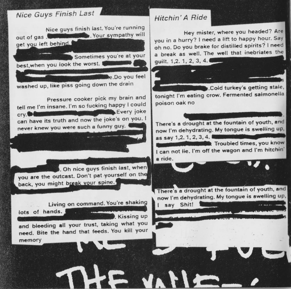 Nimrod lyric booklet - page 1
