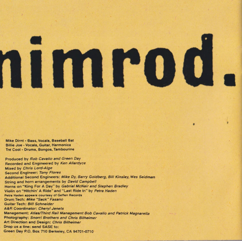 Nimrod lyric booklet - page 13