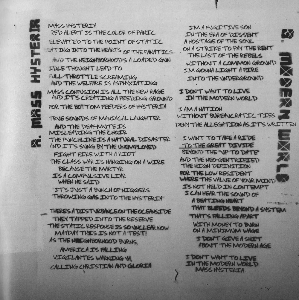 21st Century Breakdown booklet - page 23