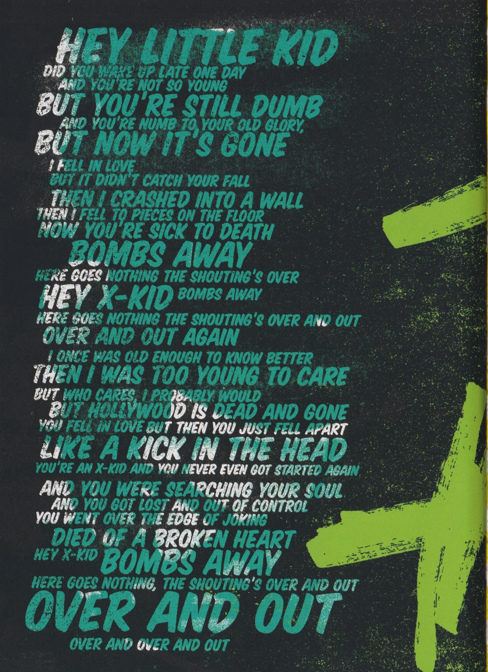 ¡Tré! hardcover lyric book - page 16
