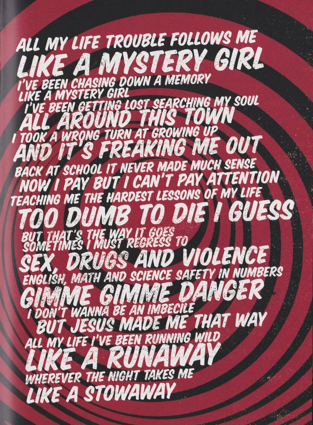 ¡Tré! hardcover lyric book - page 20