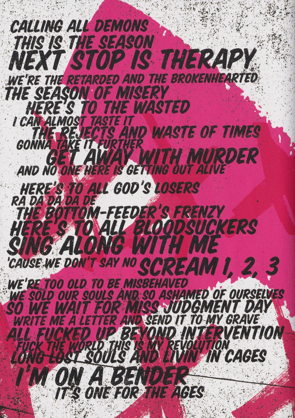 ¡Tré! hardcover lyric book - page 33