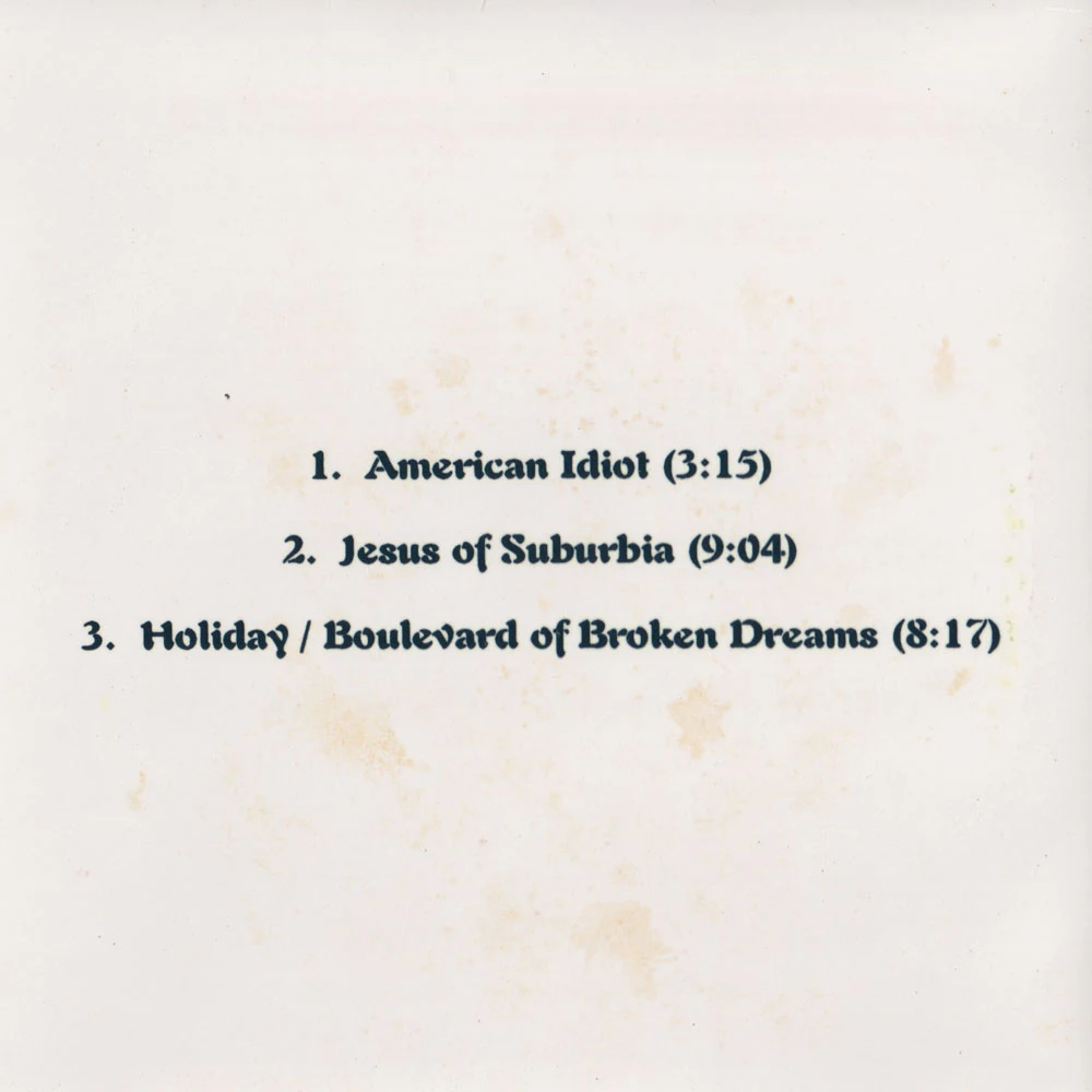 Sessions @ AOL - back of cover