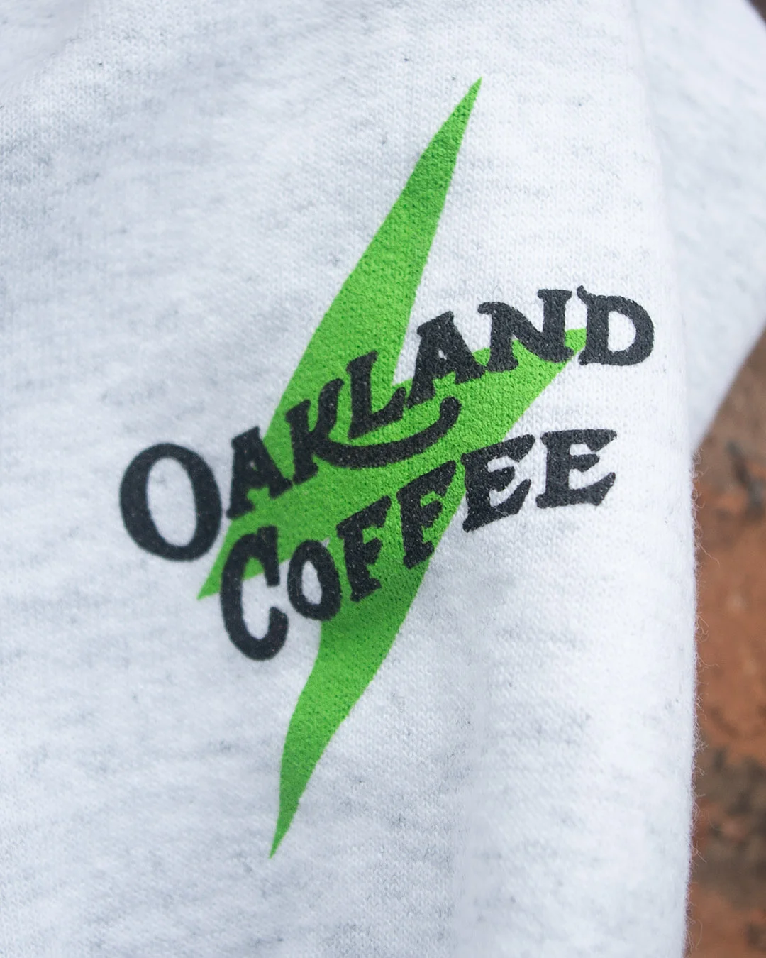 Kerplunk Oakland Coffee hoodie - left sleeve