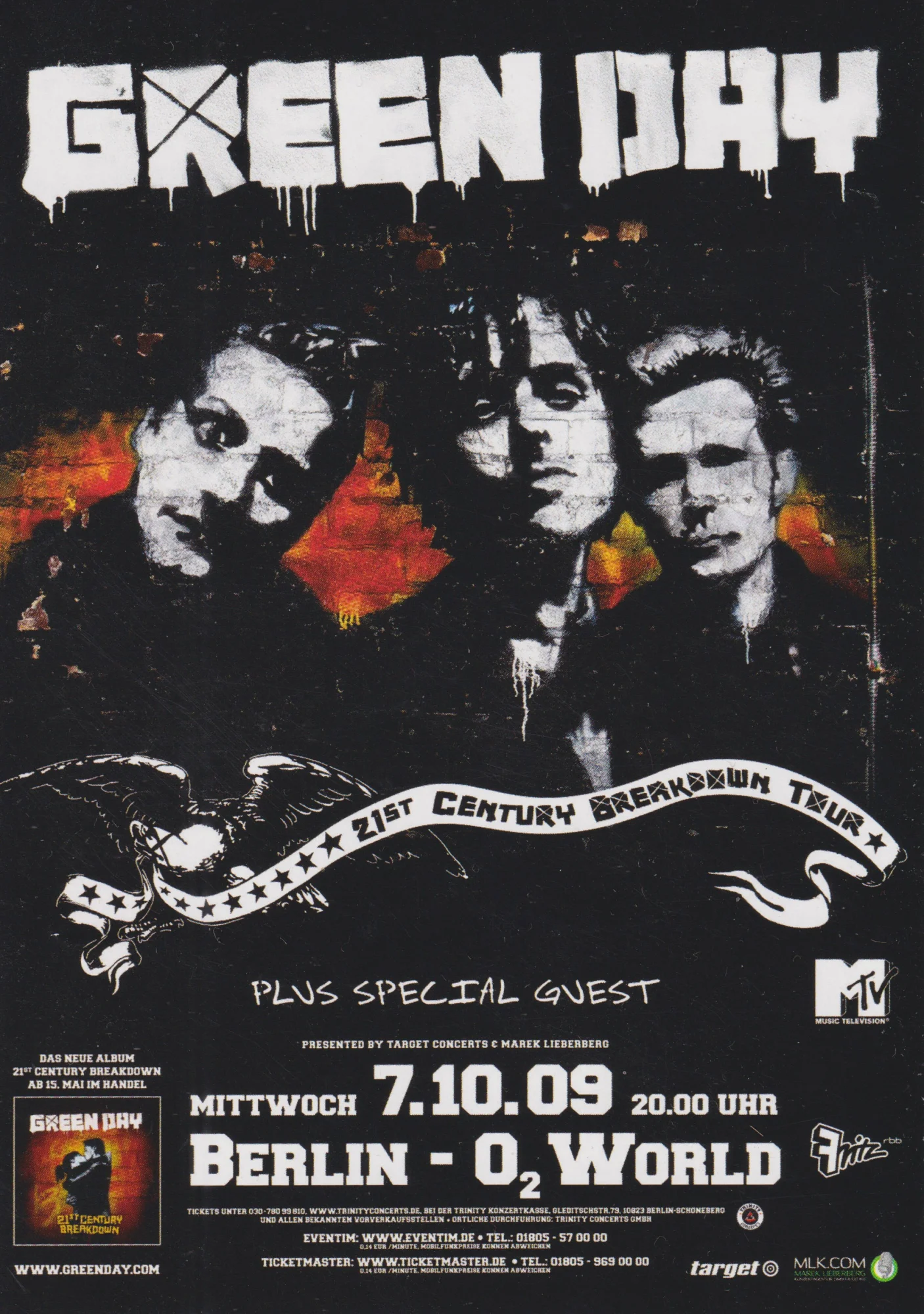 7 October 2009 - O2 World - Berlin, Germany - Flyer