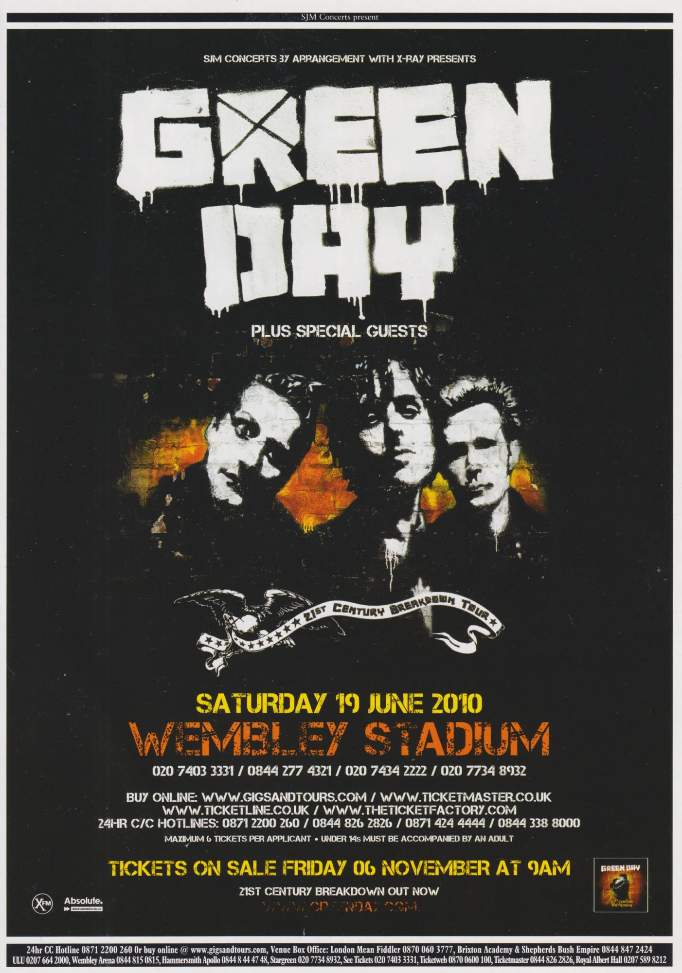 19 June 2010 - Wembley Stadium - London, England - Flyer