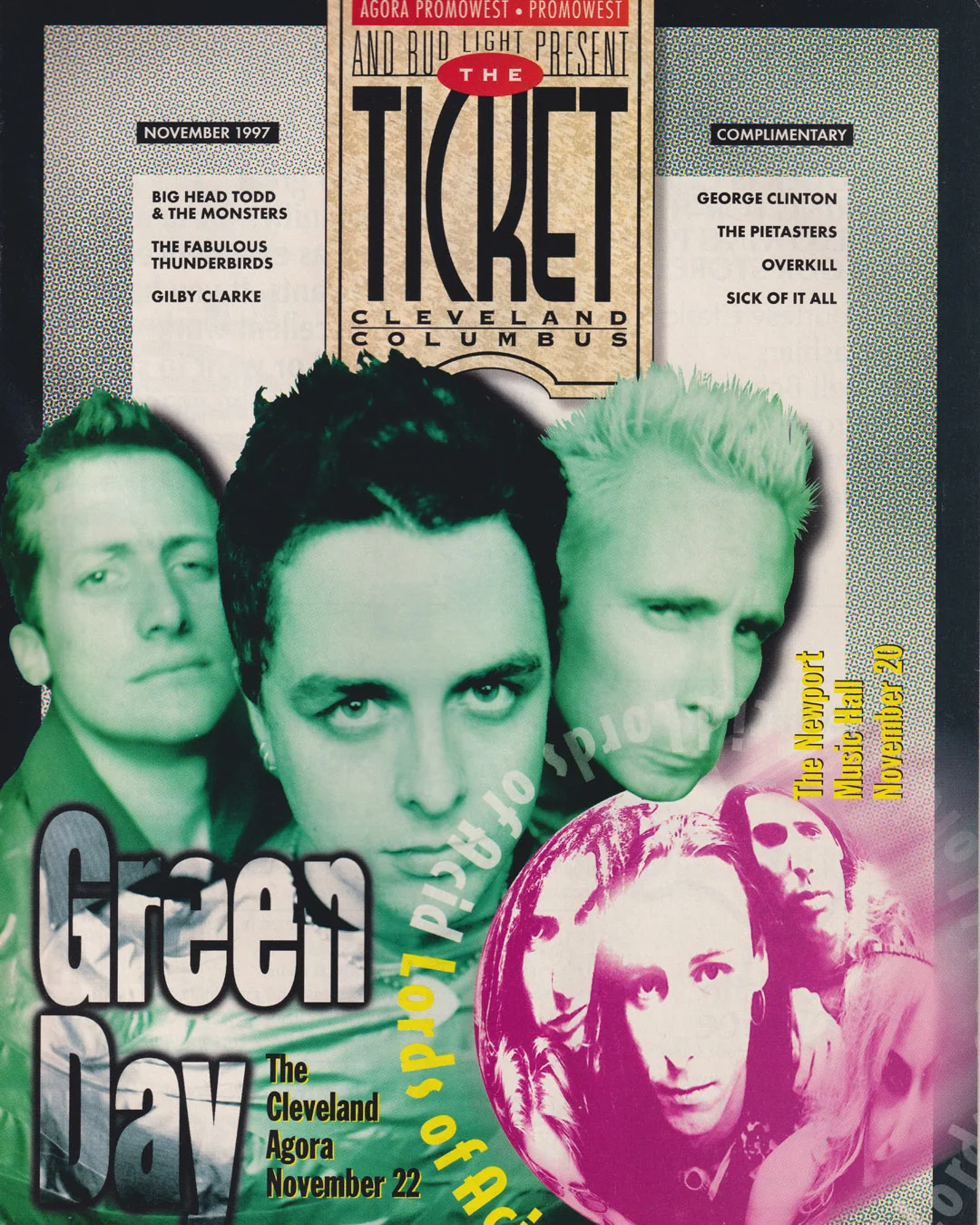 22 November 1997 - Agora - Cleveland, OH - Complimentary Magazine