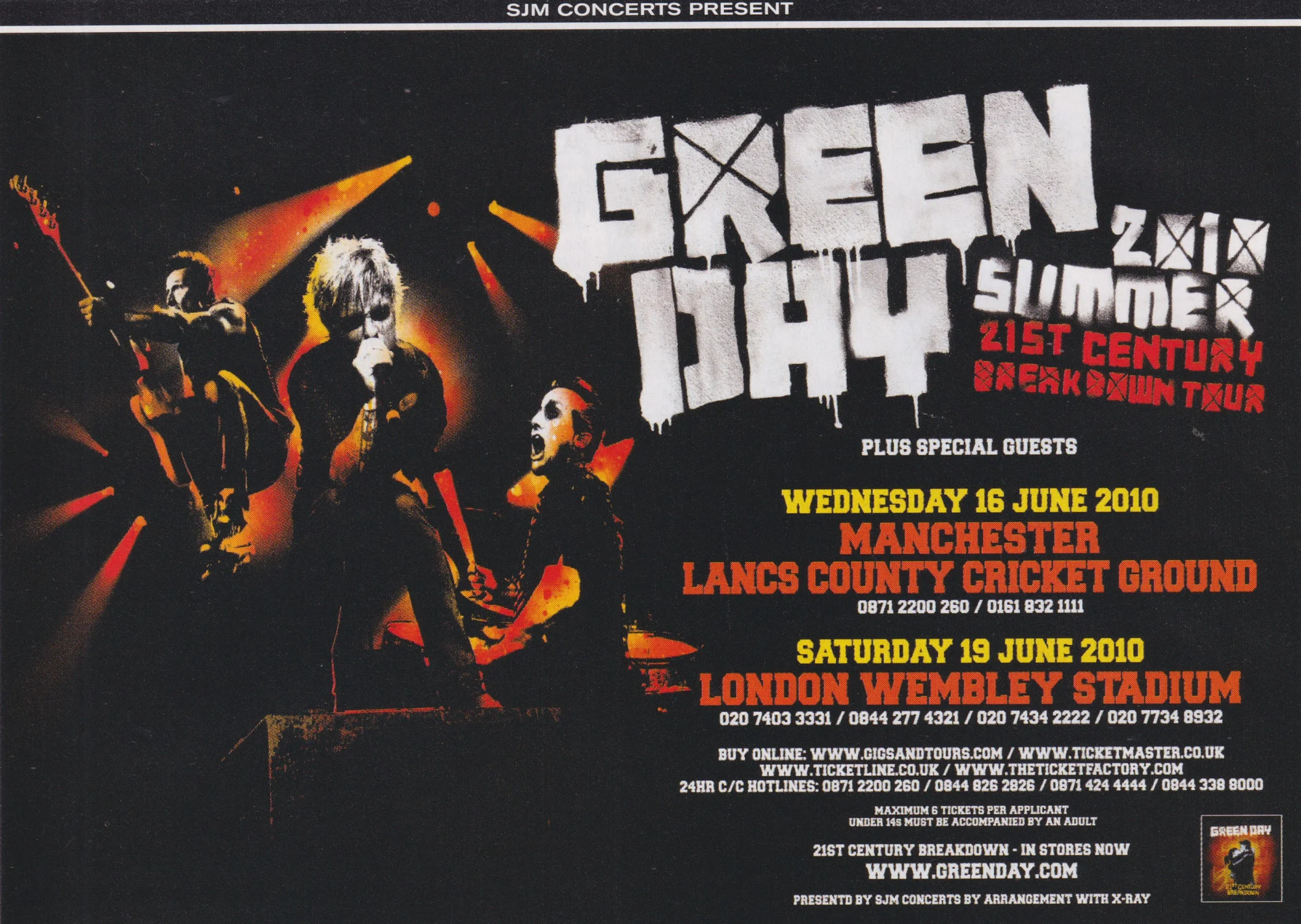 2010 - Wembley and Manchester Tour Ad