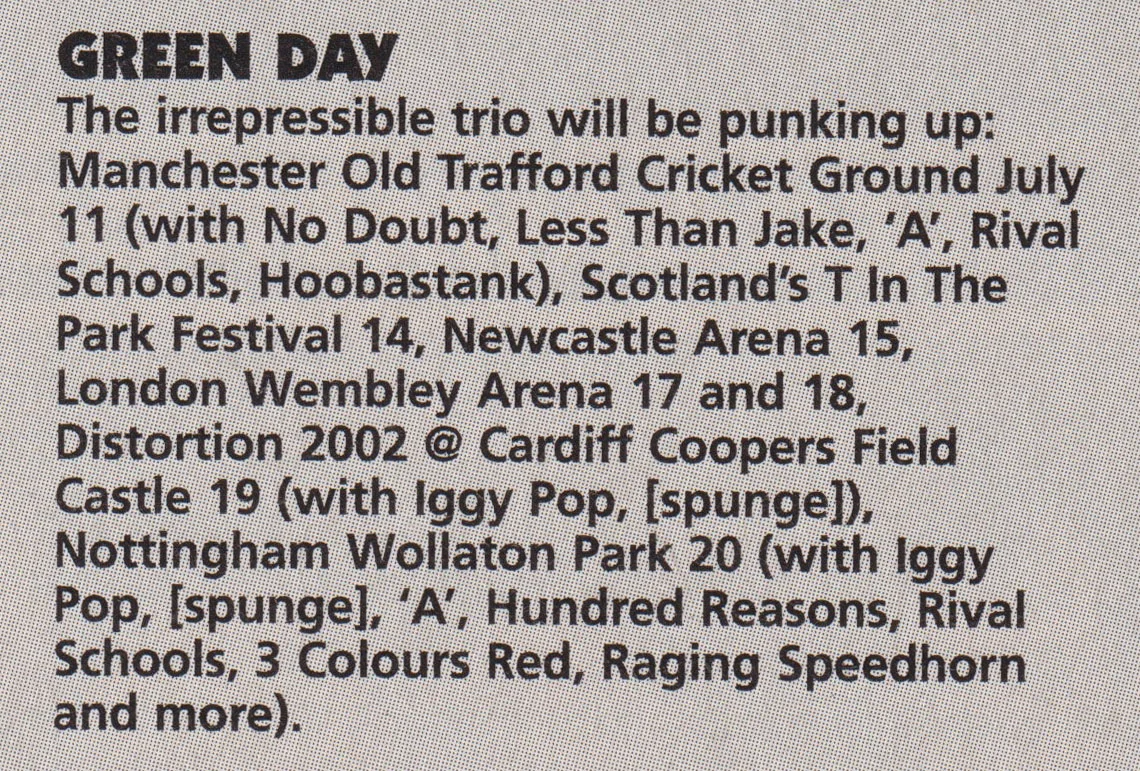 2002 UK Dates Clipping
