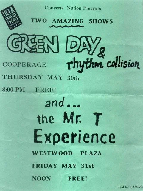 30 May 1991 - Cooperage - Los Angeles, CA - Flyer
