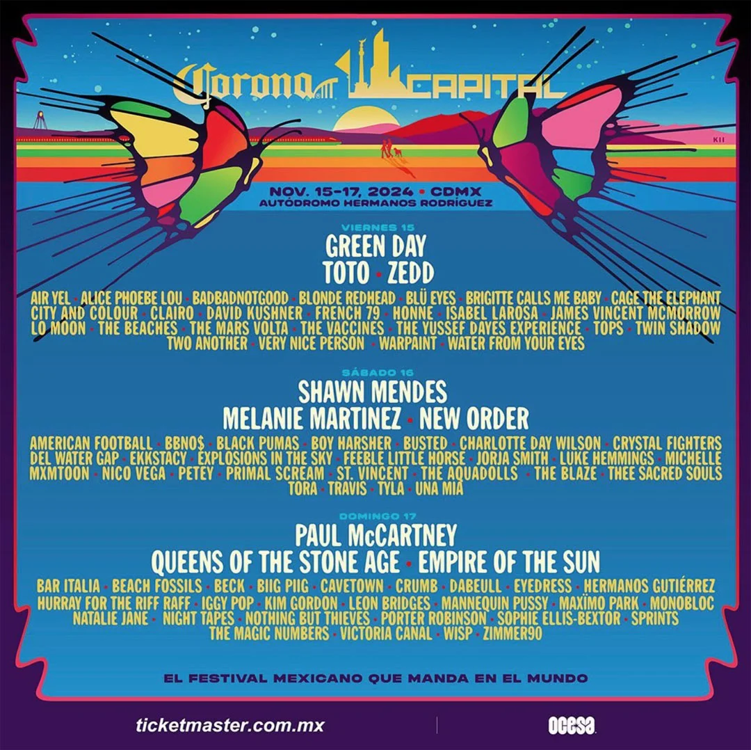 15 November 2024 - Corona Capital - Mexico City - Poster