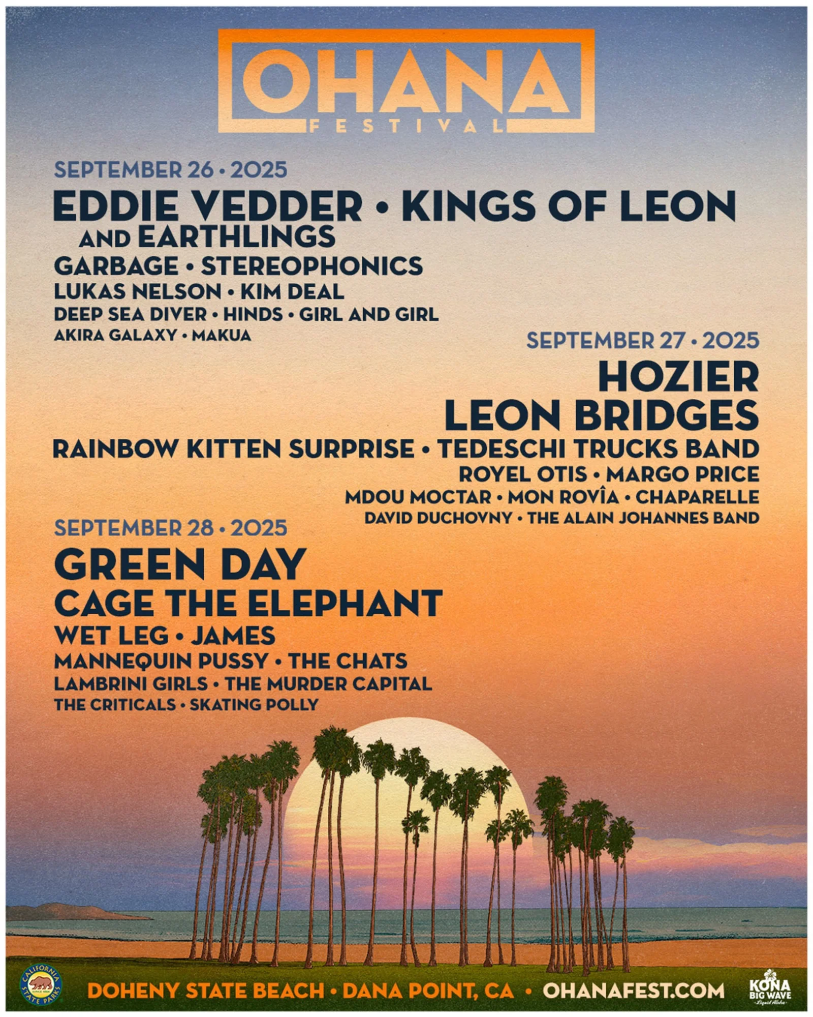 28 September 2025 - Ohana Festival - Poster