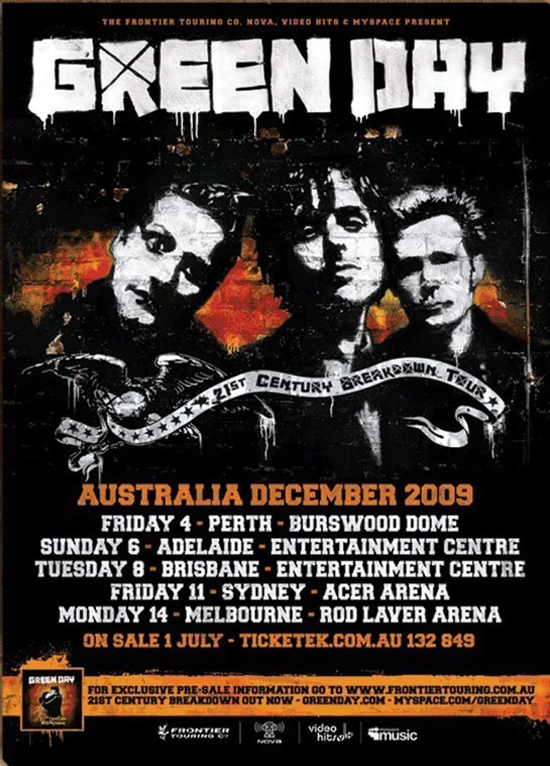 2009 Australian Tour Dates