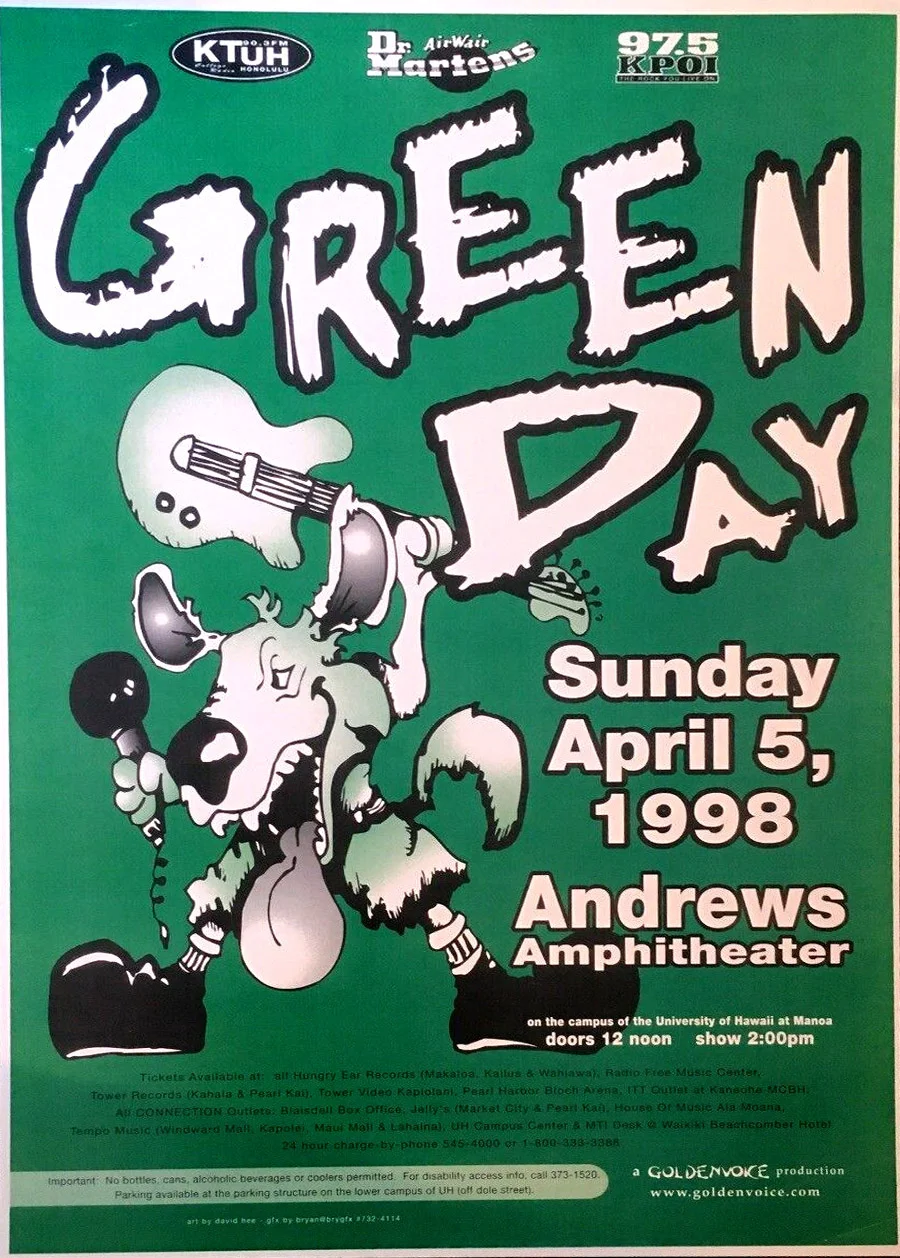 5 April 1998 - Andrews Amphitheater - Honolulu, HI - Poster